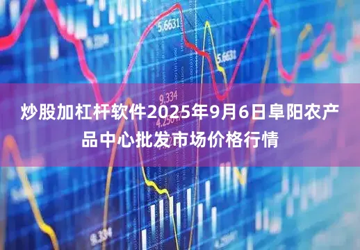 炒股加杠杆软件2025年9月6日阜阳农产品中心批发市场价格行情