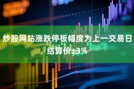 炒股网站涨跌停板幅度为上一交易日结算价±3%